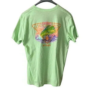 Columbia PFG Performace Fishing Gear Mens Short Sleeve Graphic T Shirt Size XL